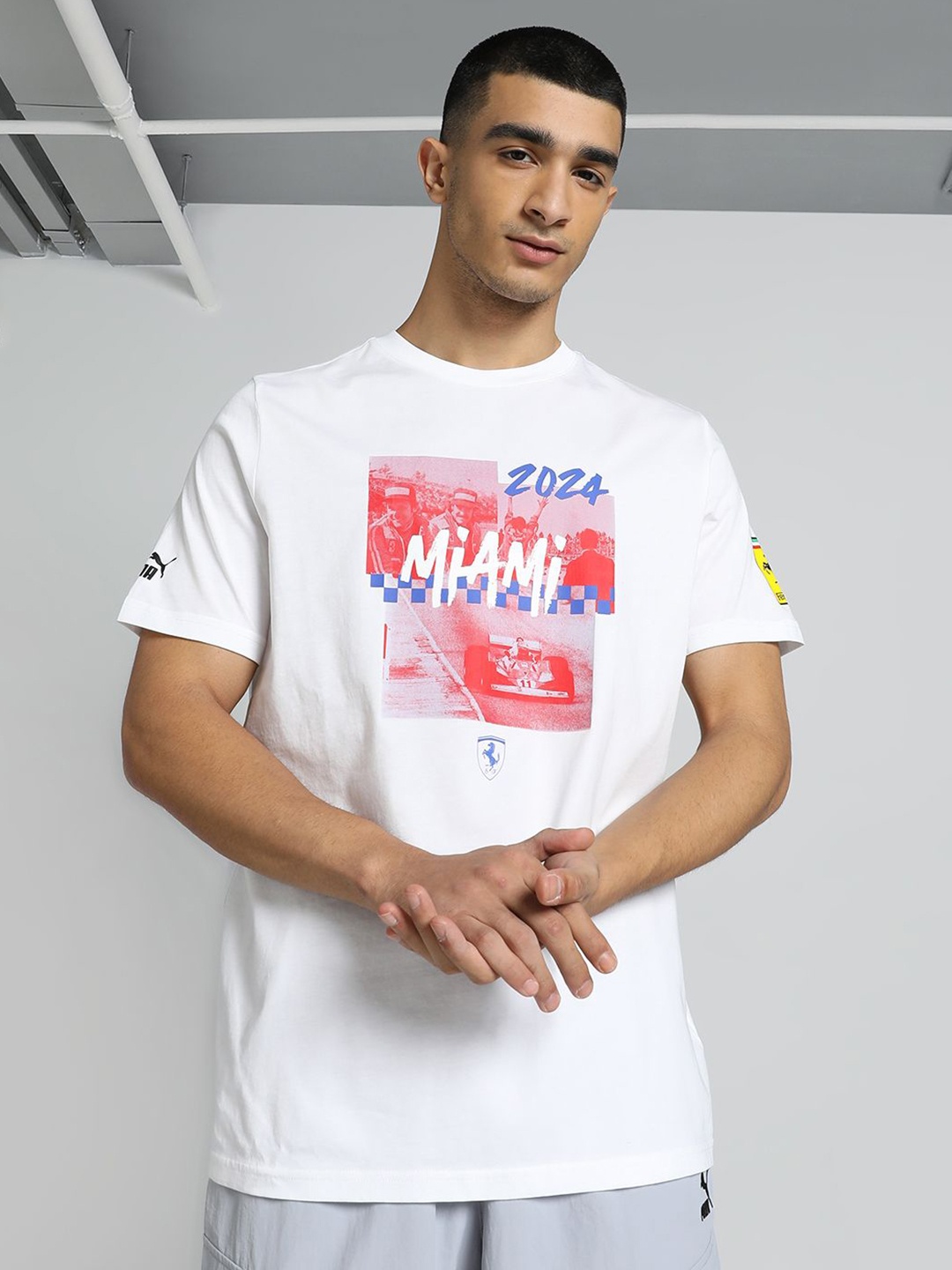 

PUMA Motorsport Men Typography Printed T-shirt, White