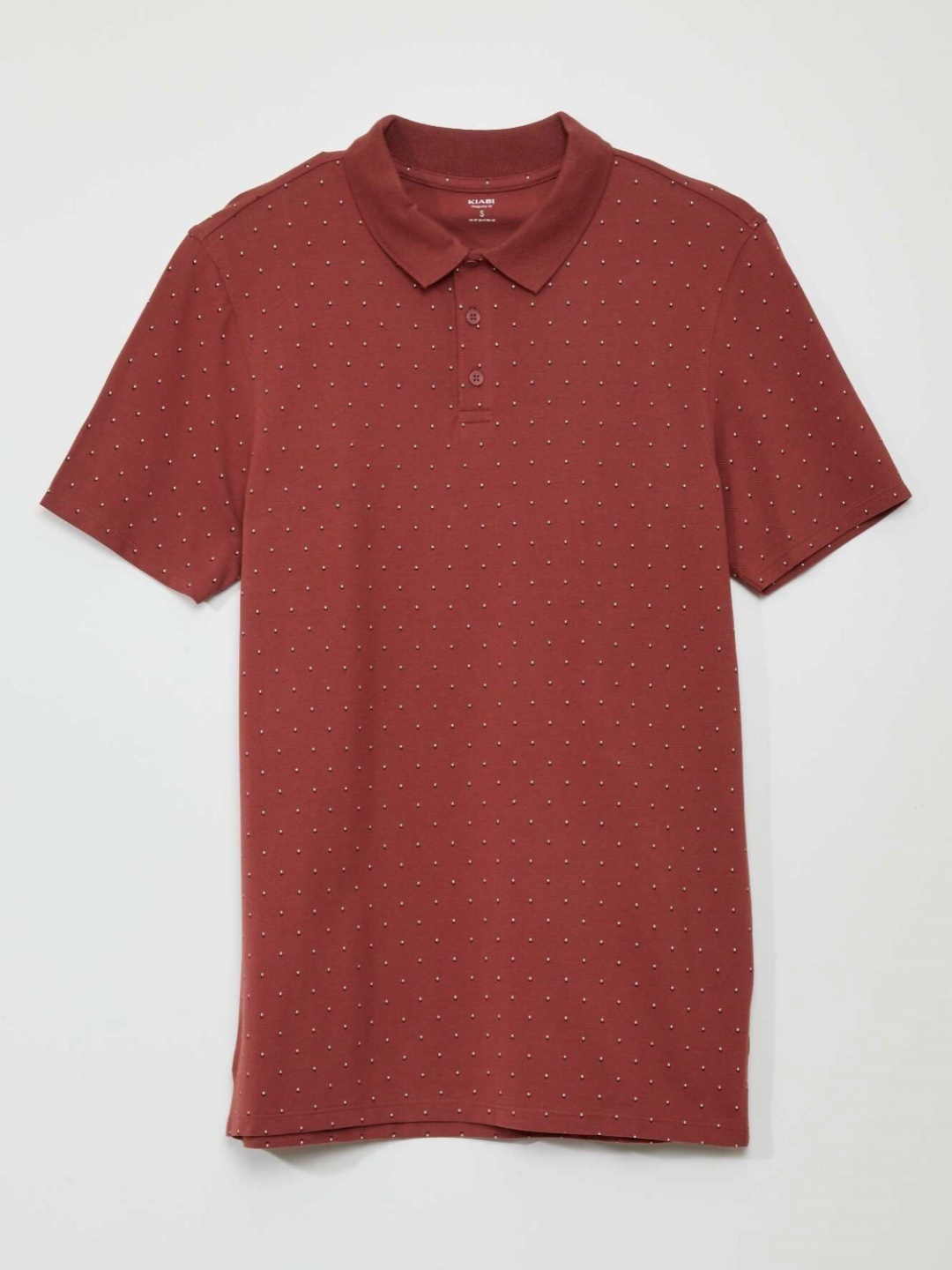 

KIABI Men Polo Collar Short Sleeves T-shirt, Red