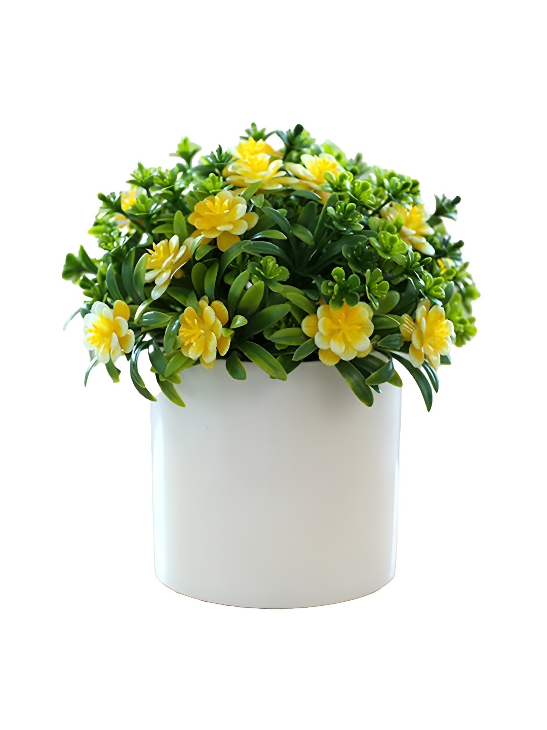 

The Better Home Green Flower & Grass Balls Plant With Pot