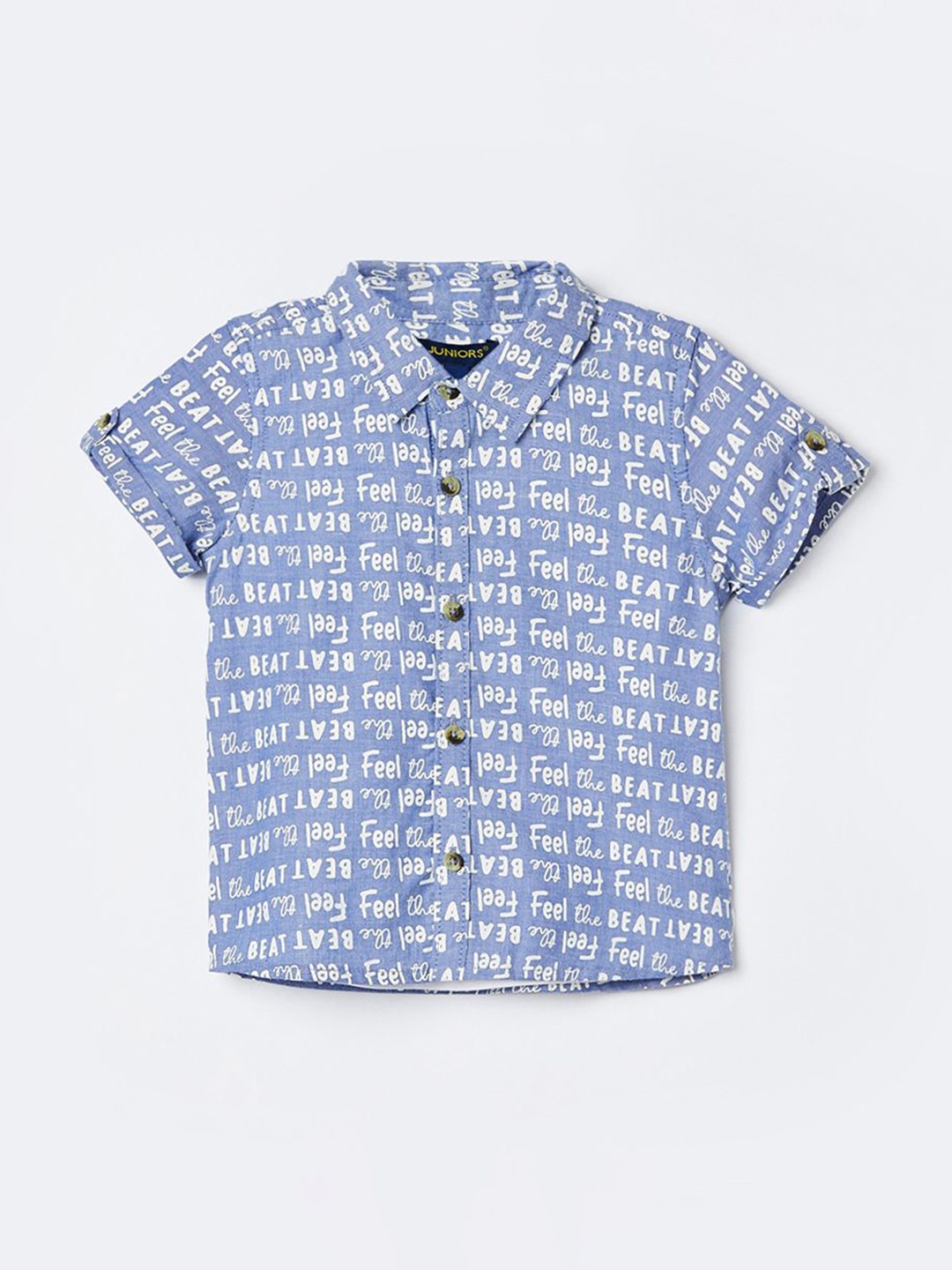 

Juniors by Lifestyle Boys Opaque Printed Casual Shirt, Blue