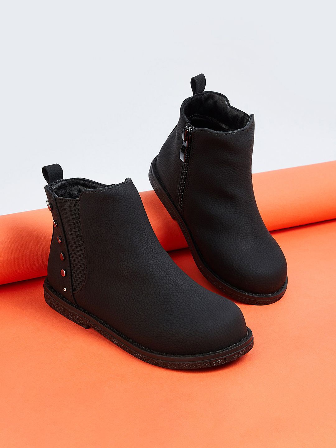 

Fame Forever by Lifestyle Boys Embellished Chelsea Boot, Black