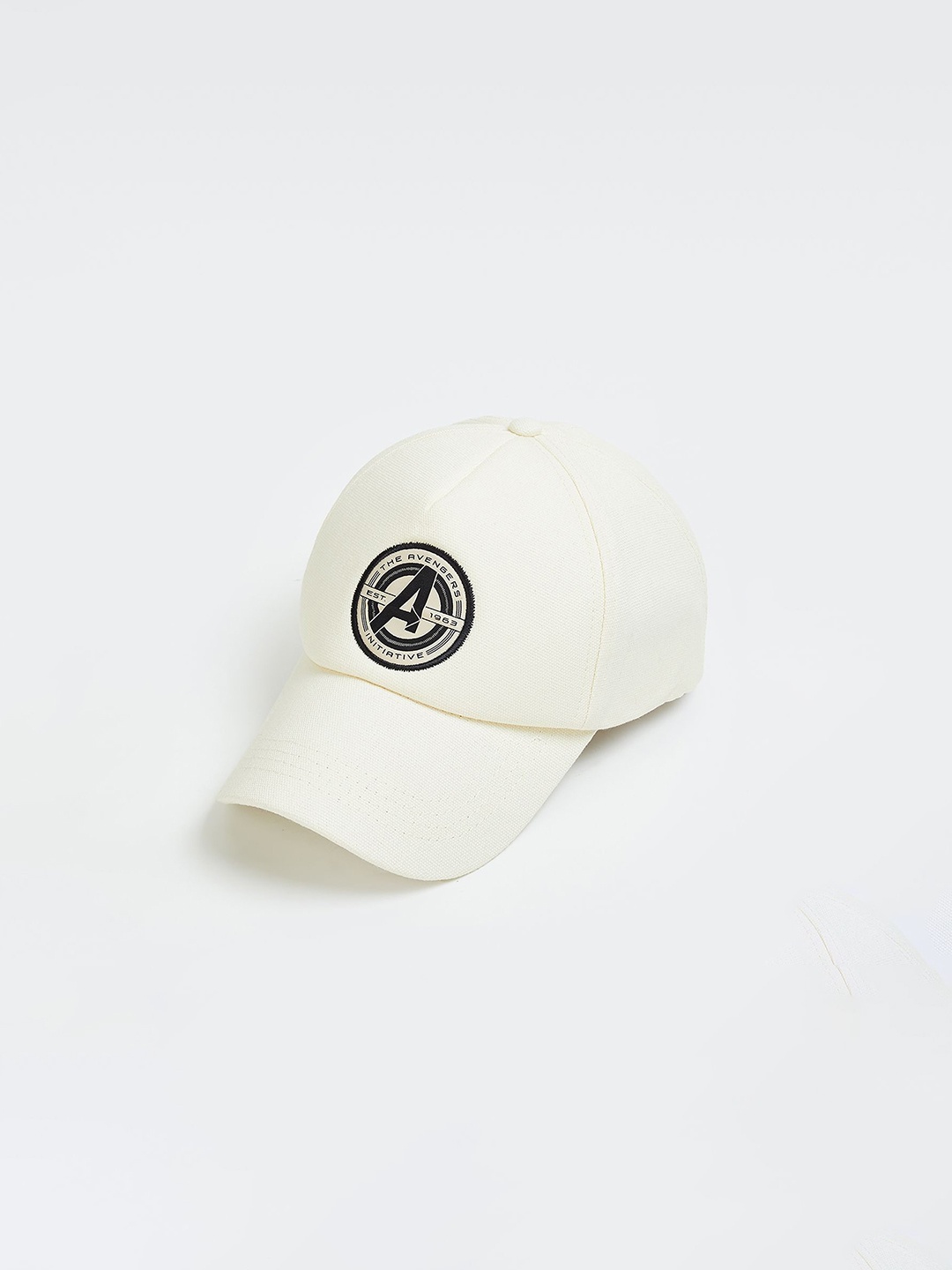 

max Men Embroidered Cotton Baseball Cap, Beige