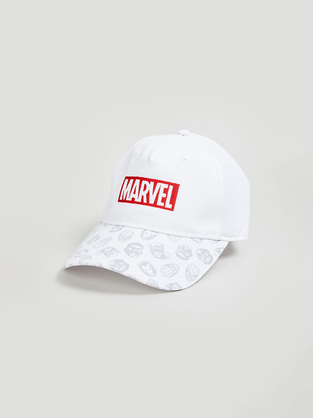

max Men Printed Baseball Cap, White