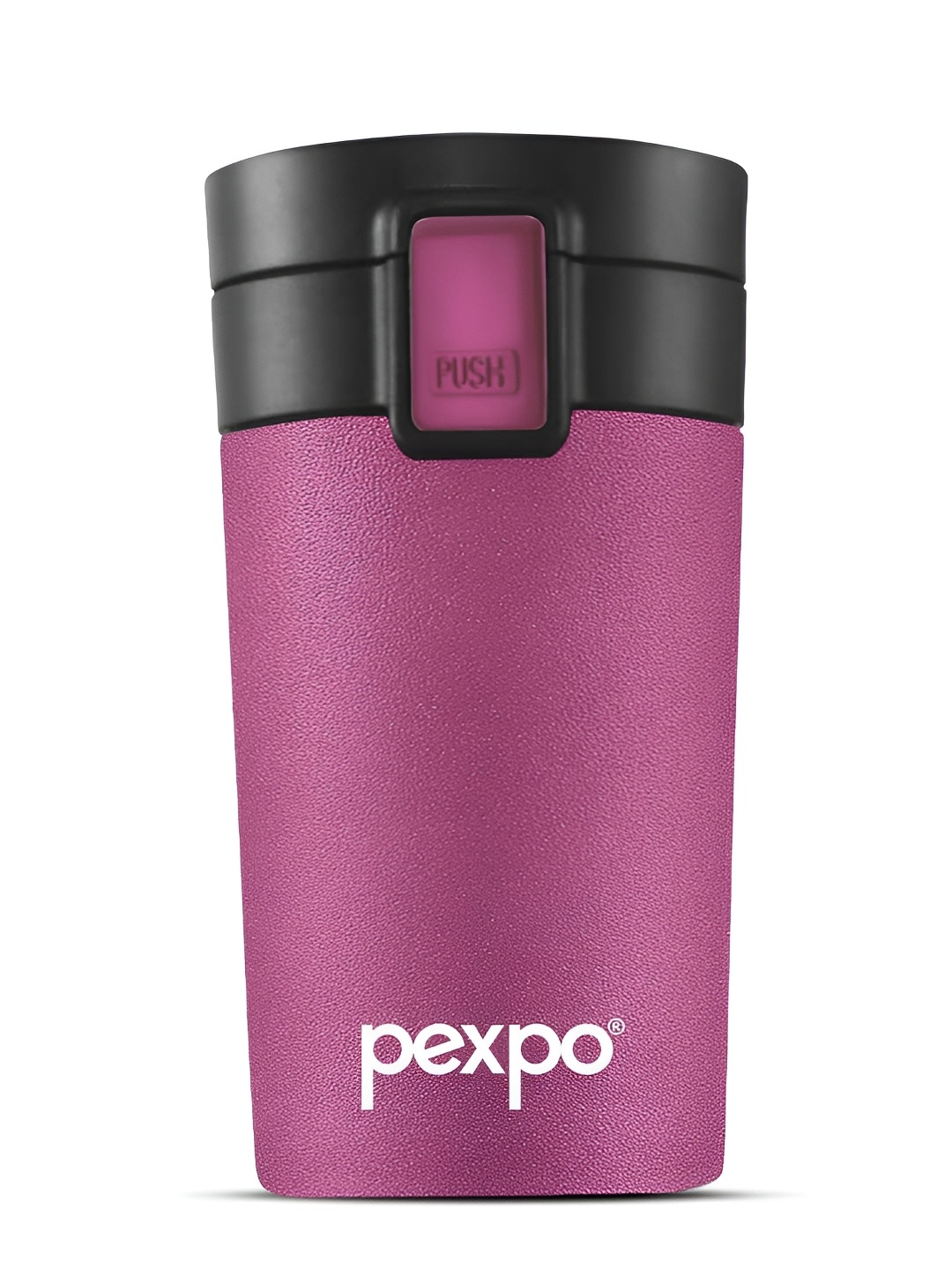 

Pexpo COCOA Double wall Thermosteel 280ml Hot & Cold Purple Pulm Insulated Bottle