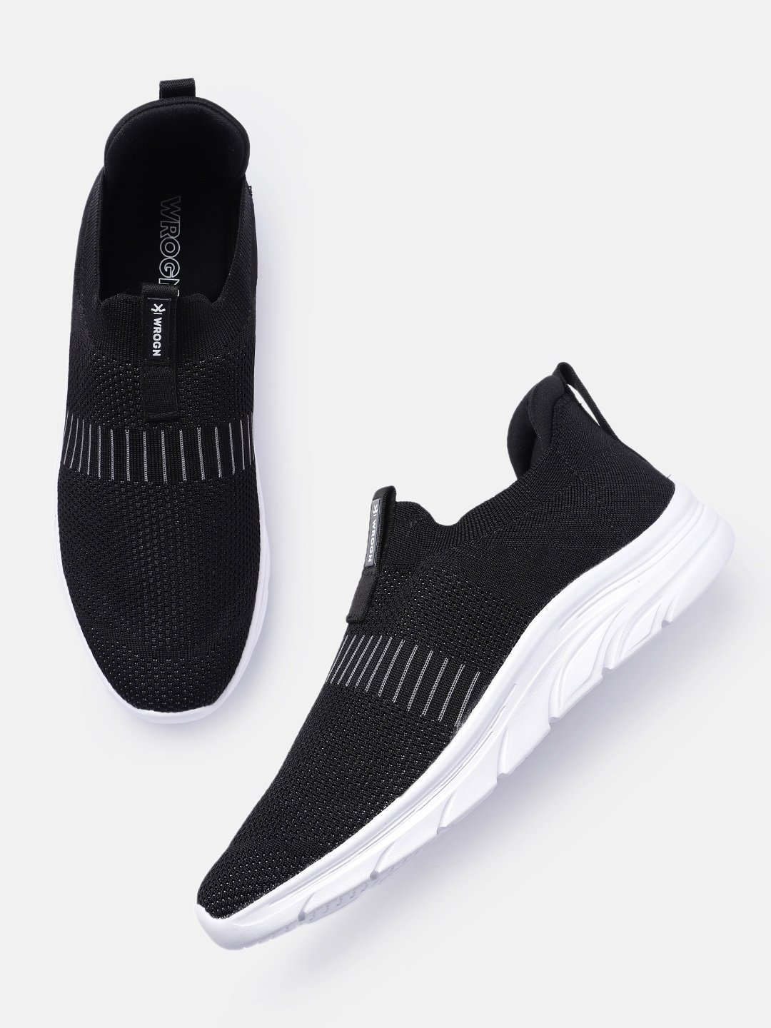 

WROGN Men Casual Shoes, Black