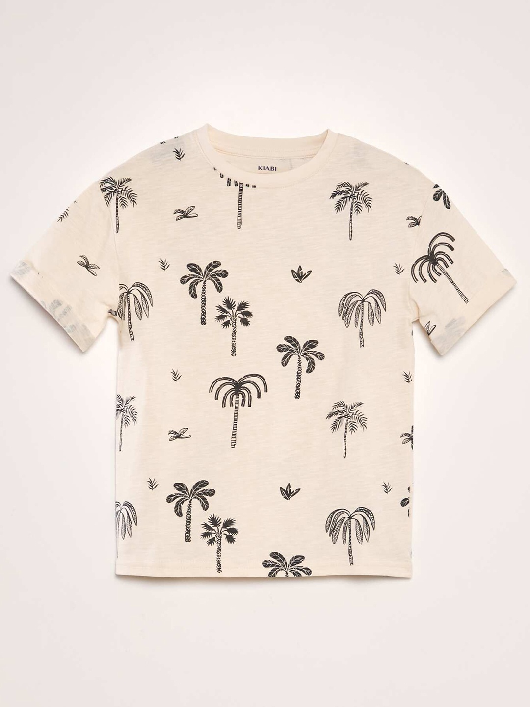 

KIABI Boys Printed Extended Sleeves T-shirt, Beige