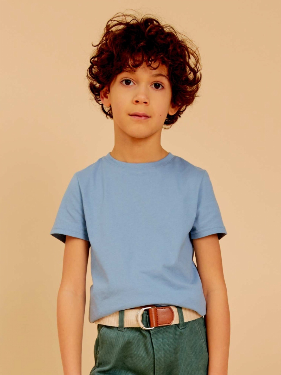 

KIABI Boys Solid Pockets T-shirt, Blue