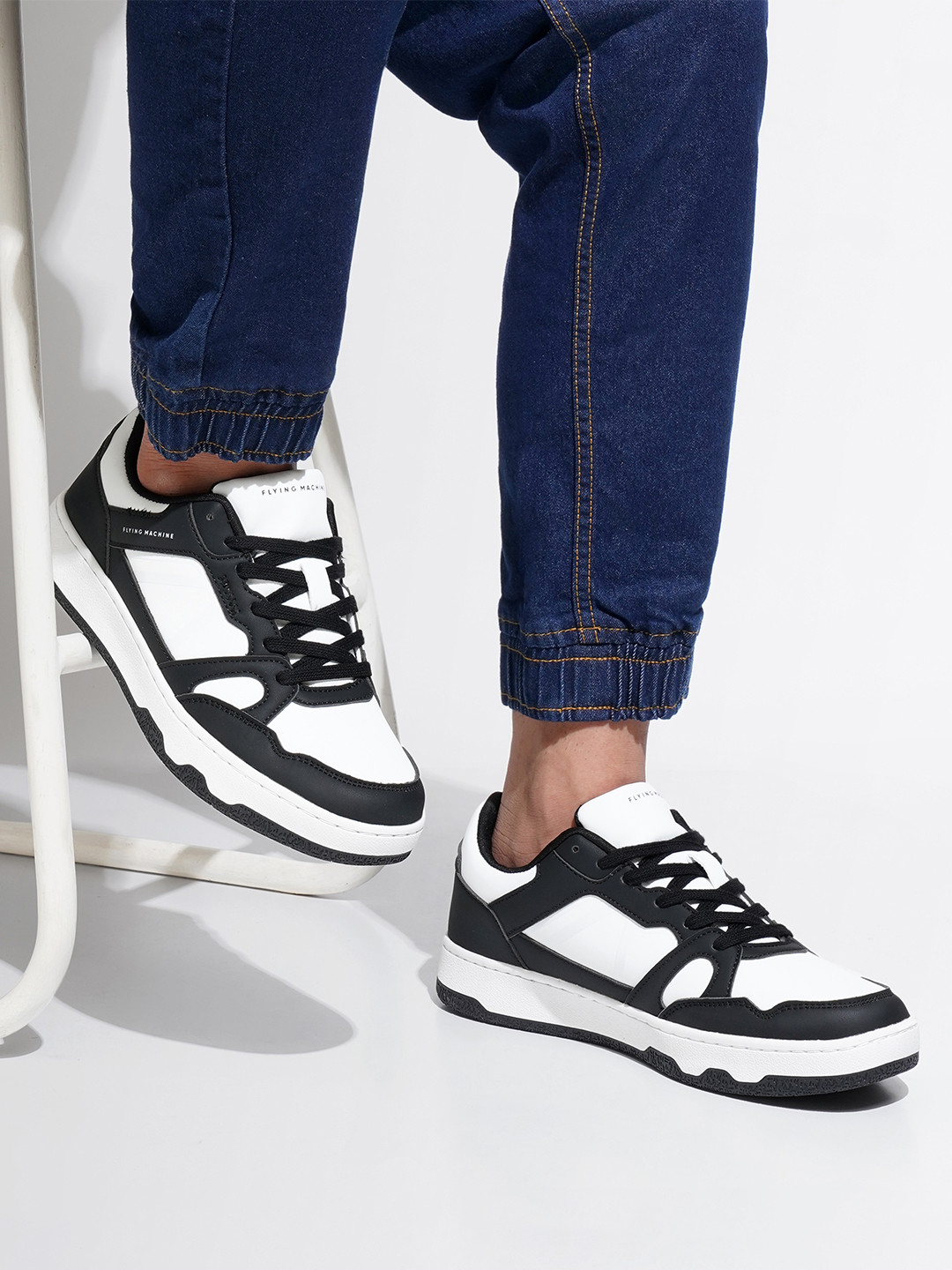 

Flying Machine Men Colourblocked GILL Sneakers, White