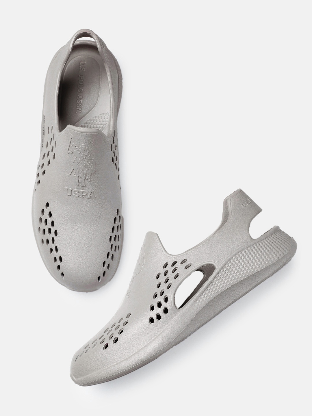 

U.S. Polo Assn. Men NOAN Self-Design Clogs, Grey
