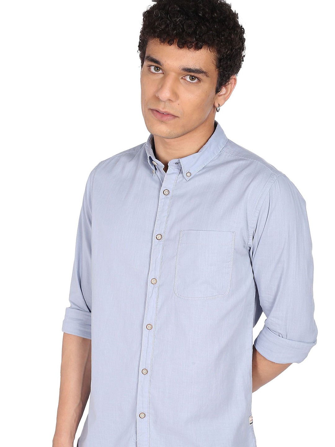 

Flying Machine Men Opaque Casual Shirt, Blue