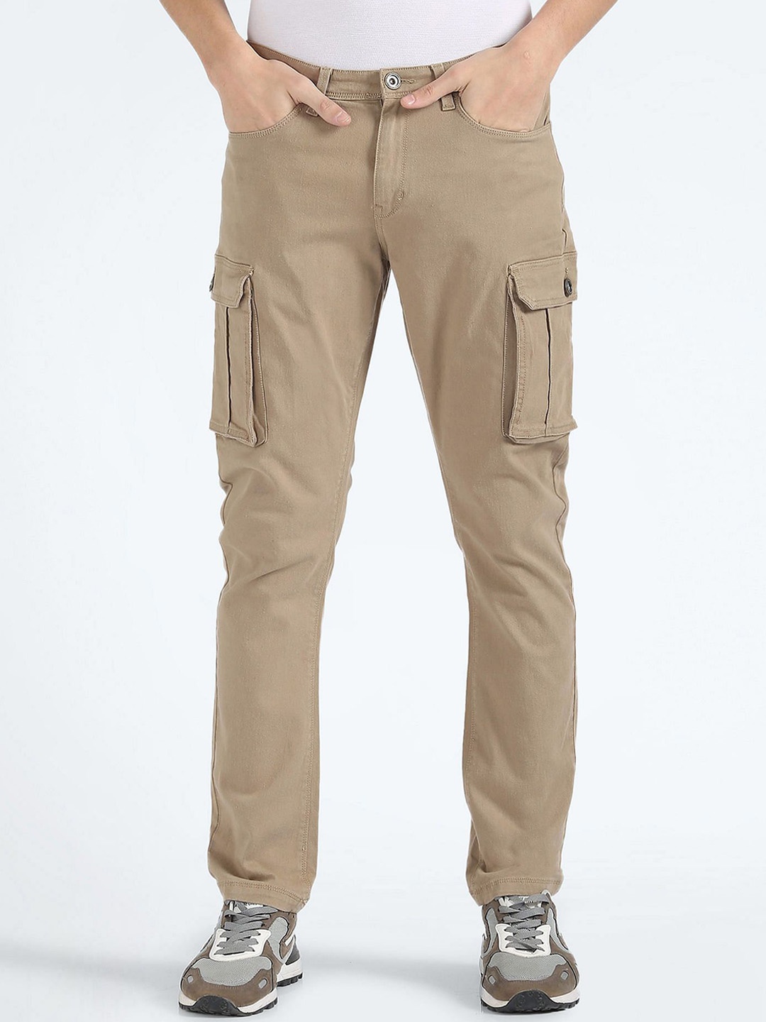 

Flying Machine Men Cargos Trousers, Beige