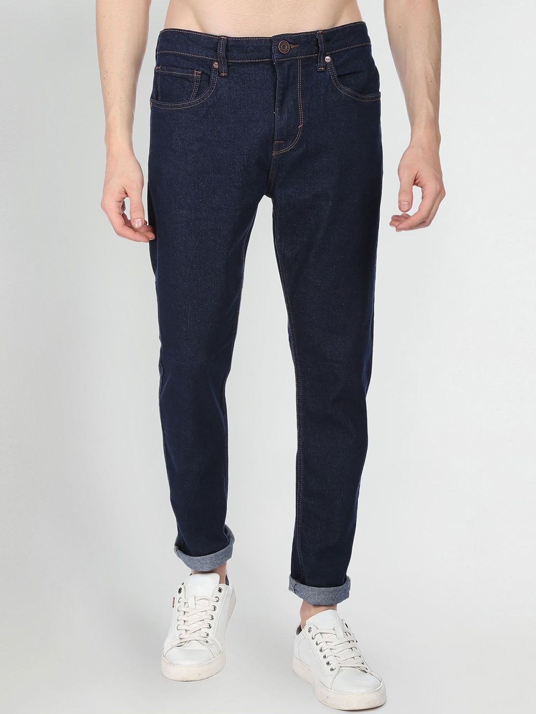 

Flying Machine Men Slim Fit Low Rise Jean, Blue