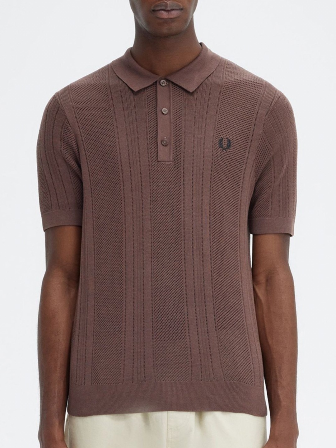 

Fred Perry Men Striped Polo Collar T-shirt, Red