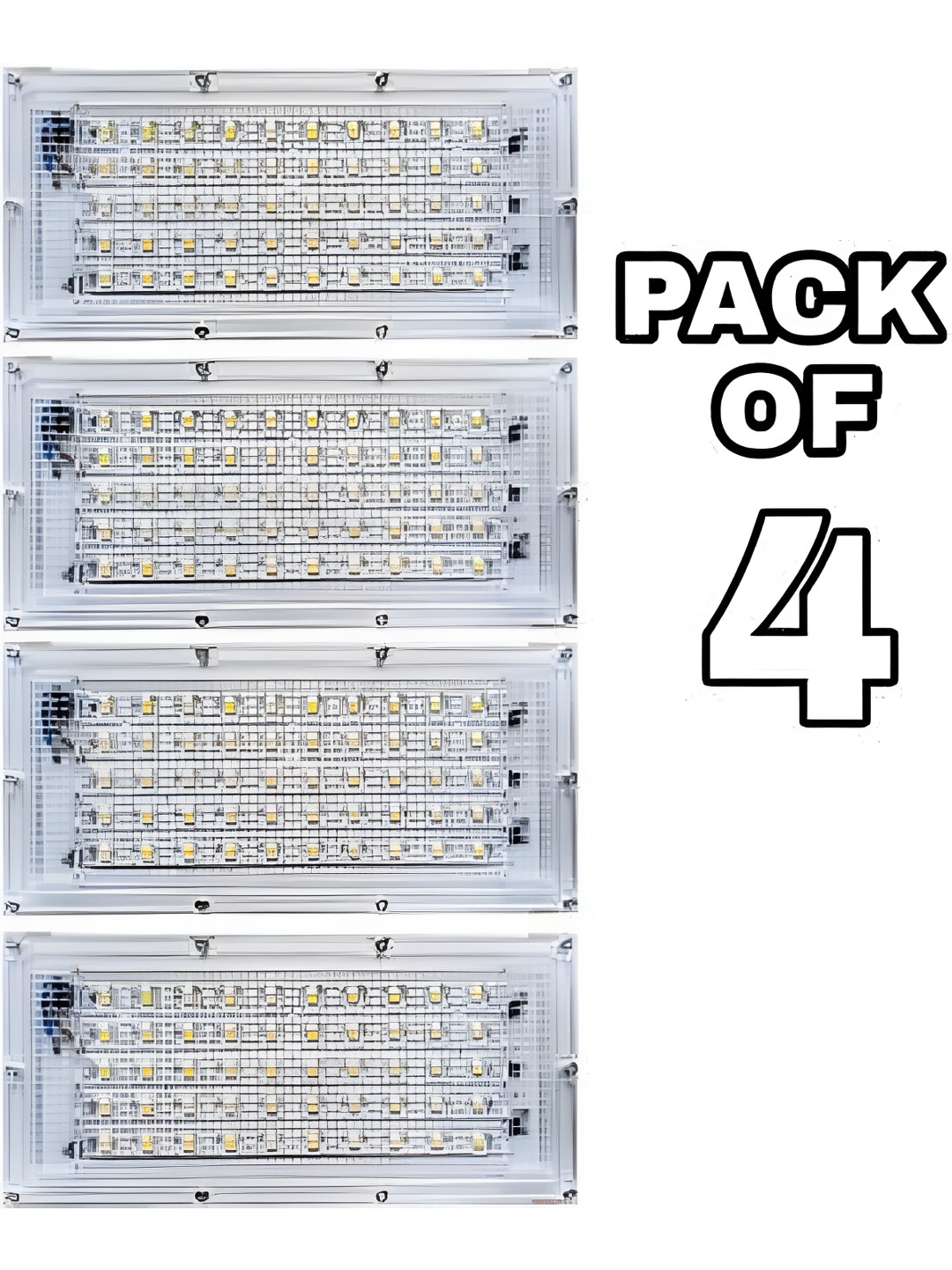 

SPARK WORLD White 4 Pieces Square Outdoor Lamps