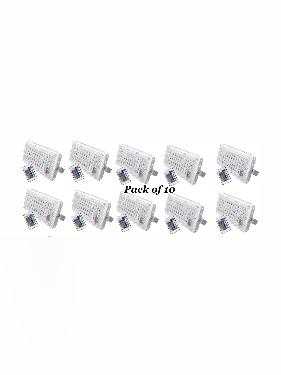 

SPARK WORLD White 10 Pieces Aluminium Square Outdoor Lamps