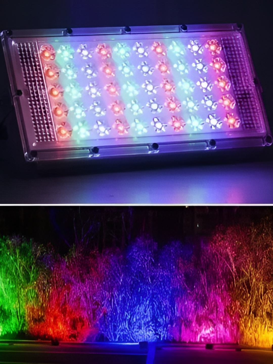 

SPARK WORLD Red & Green Rectangle LED Flood Light Outdoor Lamp
