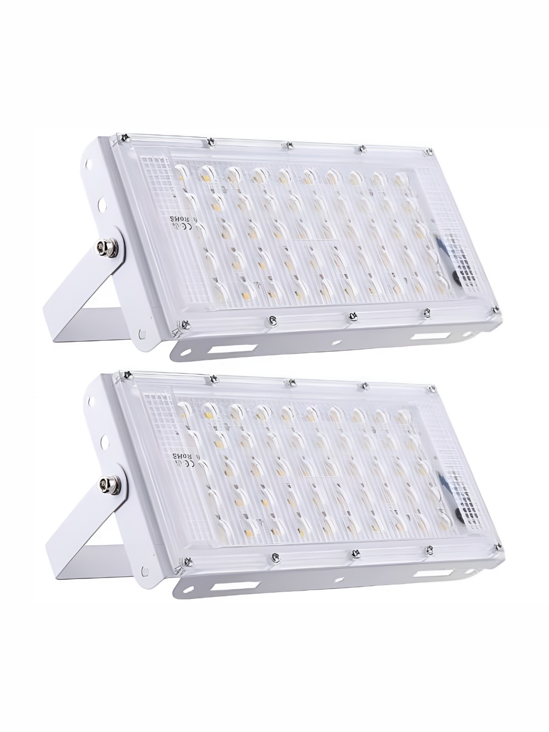 

SPARK WORLD White 2 Pieces Rectangle Aluminium LED Flood Light Outdoor Lamps