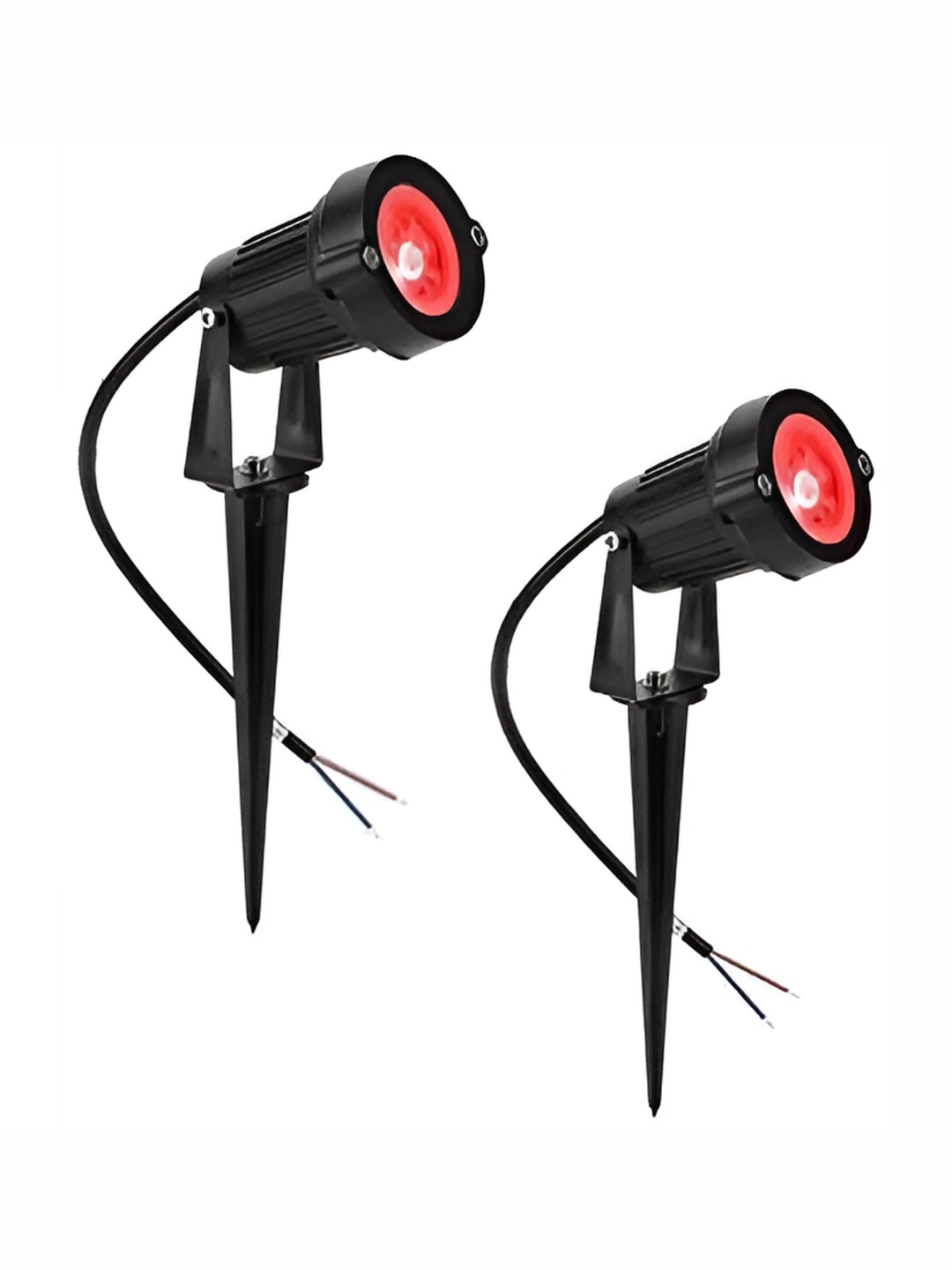 

SPARK WORLD Red & Black 2 Pieces Spherical Shaped Outdoor Lamps