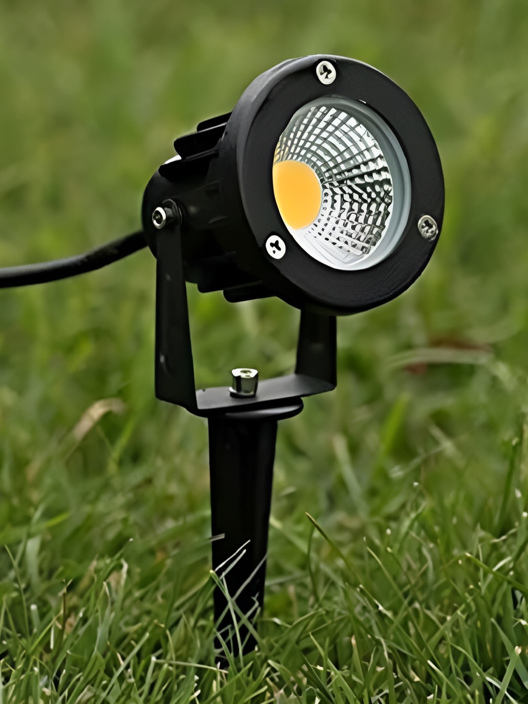 SPARK WORLD Yellow & Black Acrylic Outdoor Lamp