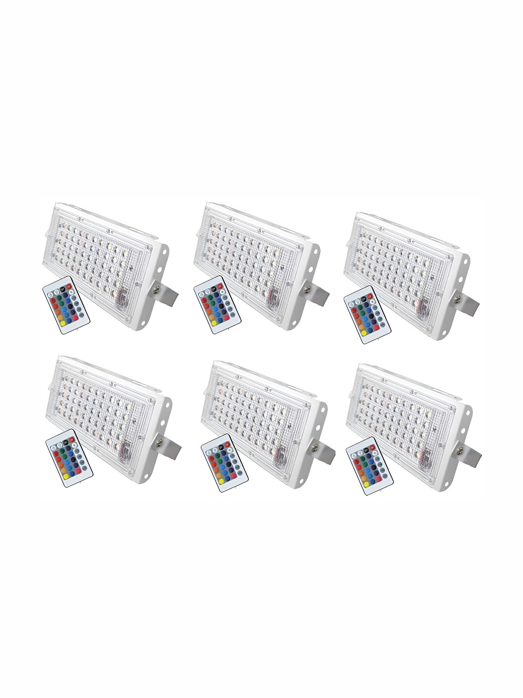 

SPARK WORLD White 6 Pieces Rectangle Outdoor Lamps