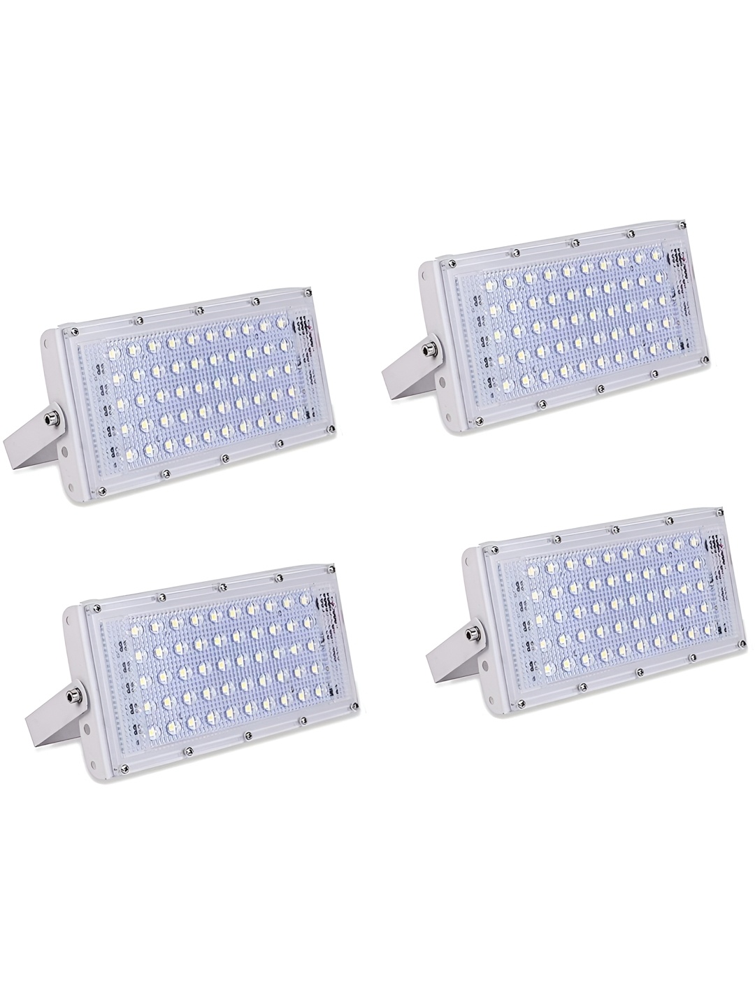 

SPARK WORLD White 4 Pieces LED Outdoor Flood Lamps