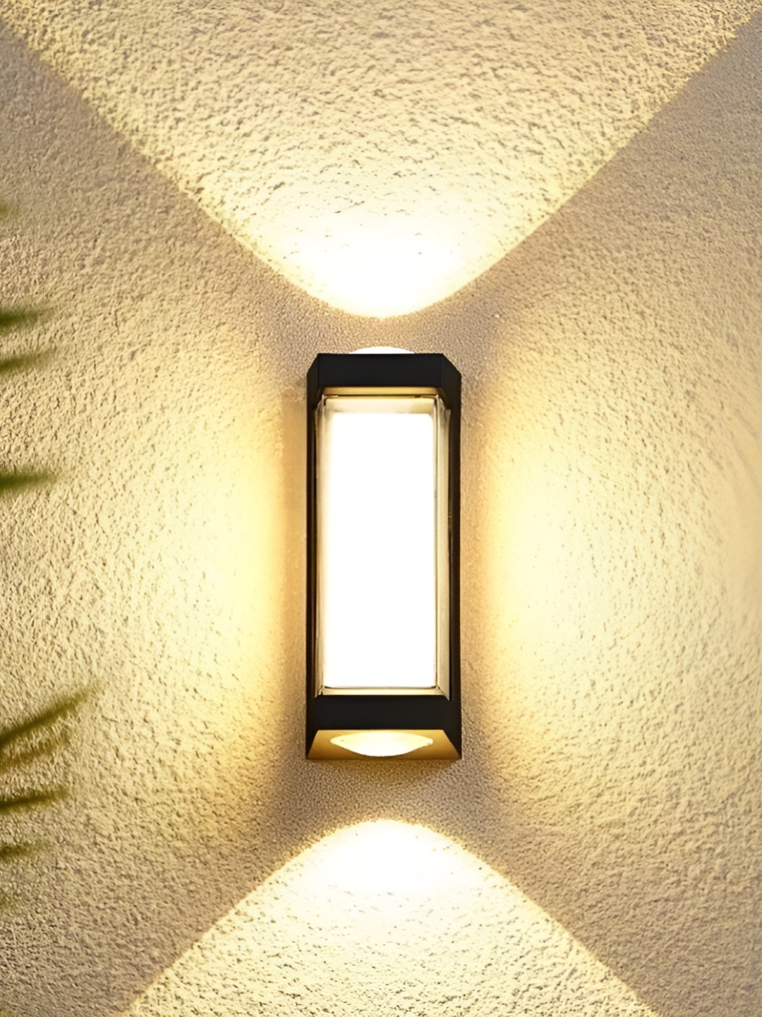 

SPARK WORLD Yellow Rectangle Acrylic Outdoor Lamp