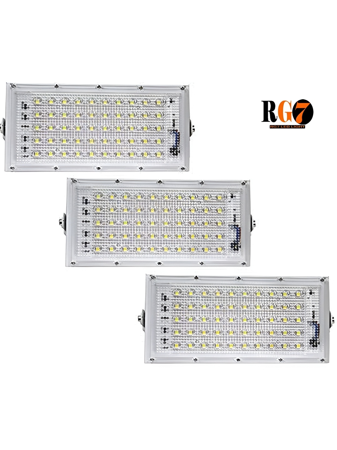 

SPARK WORLD White 3 Pieces Aluminium Textured Outdoor Lamps