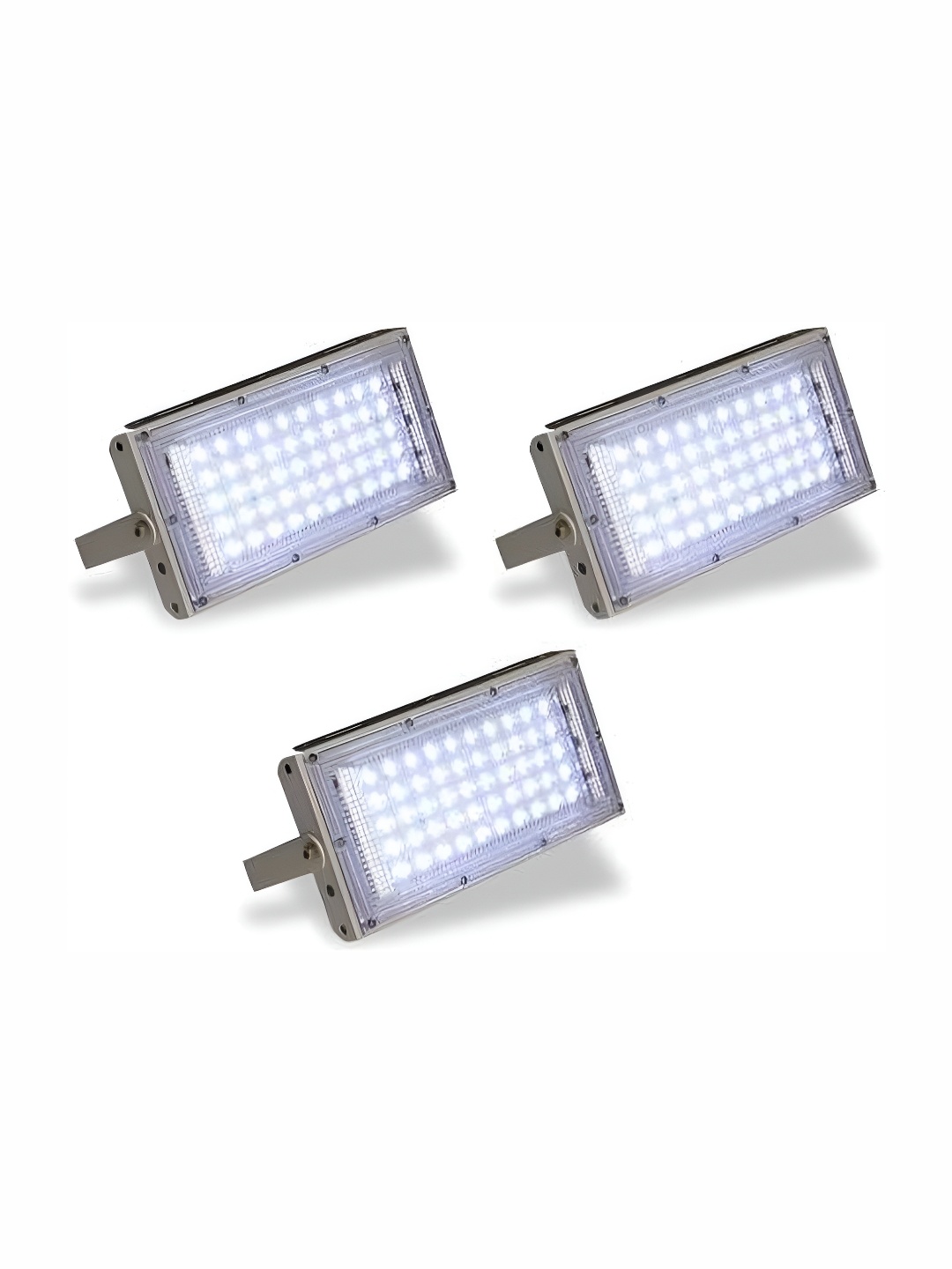 

SPARK WORLD White & Grey 3 Pieces Square Outdoor Lamps