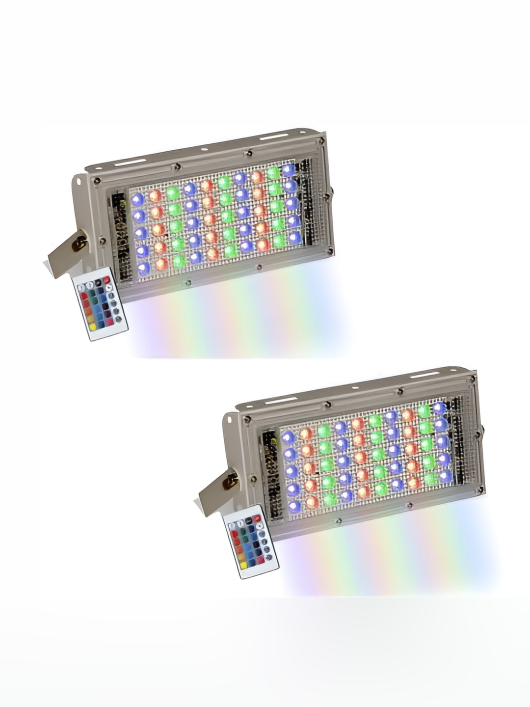 

SPARK WORLD White 2 Pieces Rectangle Iron Outdoor Lamps