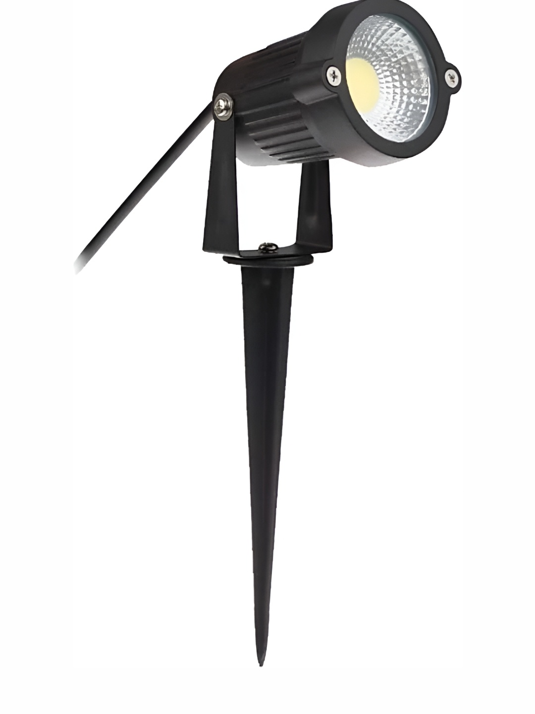 

SPARK WORLD Black & Yellow Textured Metal Spherical Outdoor Lamp