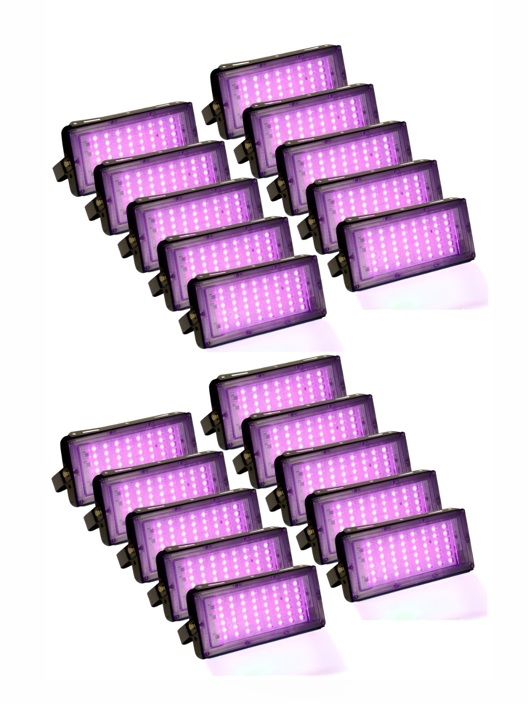 

SPARK WORLD White & Pink 20 Pieces Square Outdoor Lamps