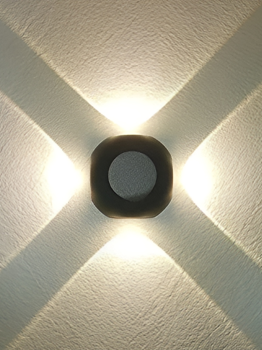 

SPARK WORLD Black & Yellow Aluminum Square Shaped Outdoor Lamps