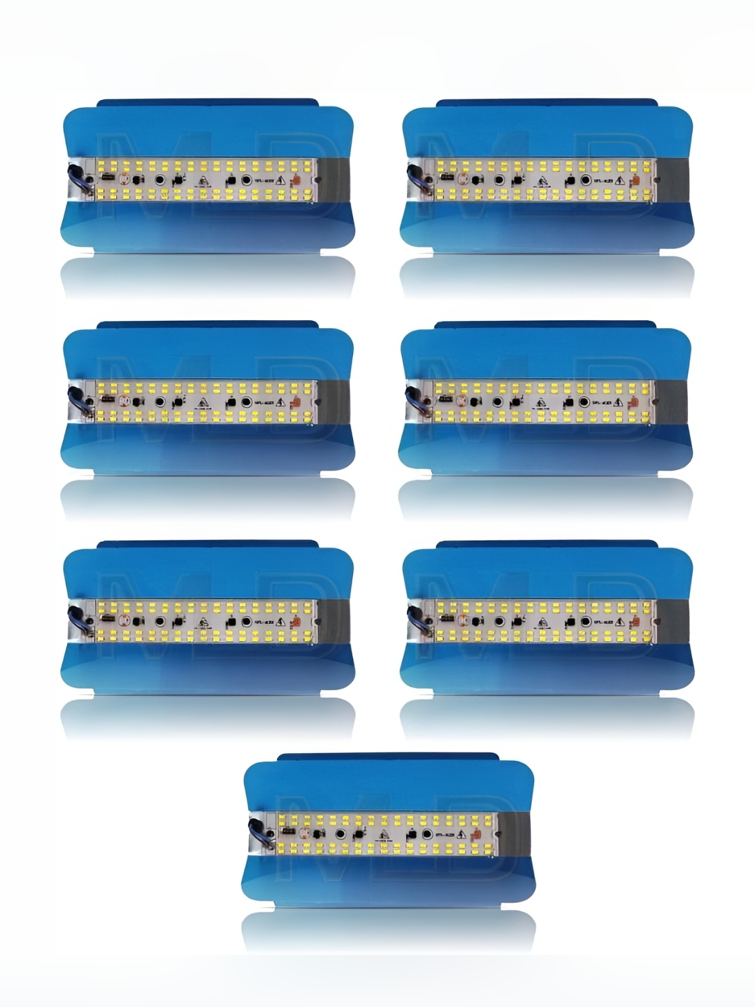 

SPARK WORLD Blue & White 7 Pieces Aluminium Outdoor Lamps