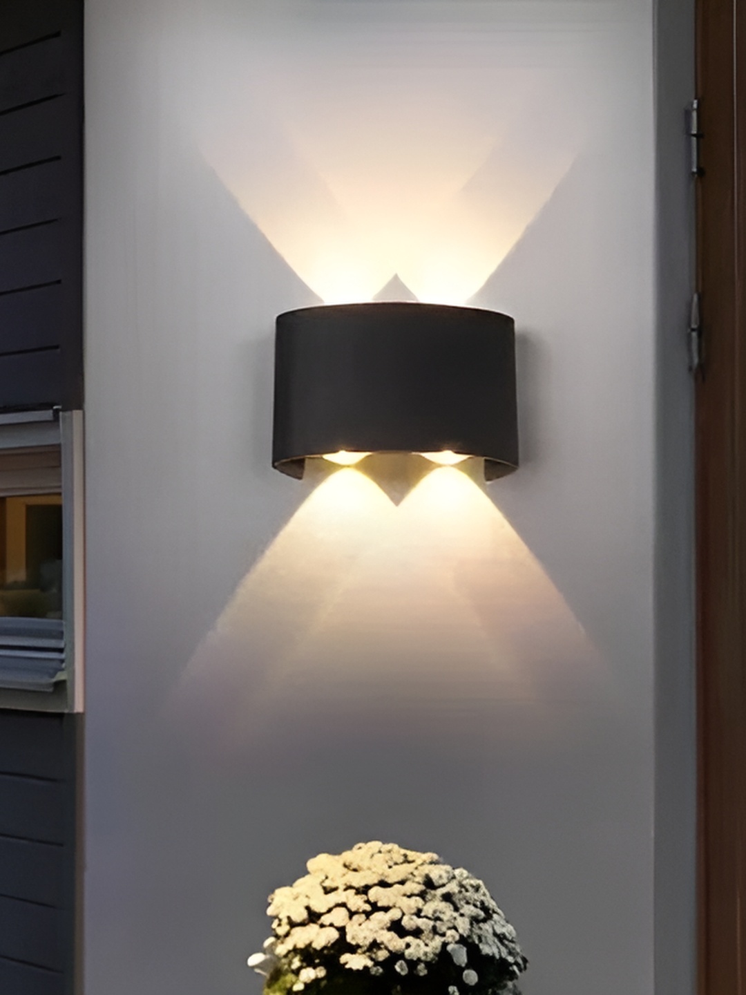 

SPARK WORLD Back Cylinder Outdoor Lamp, Black
