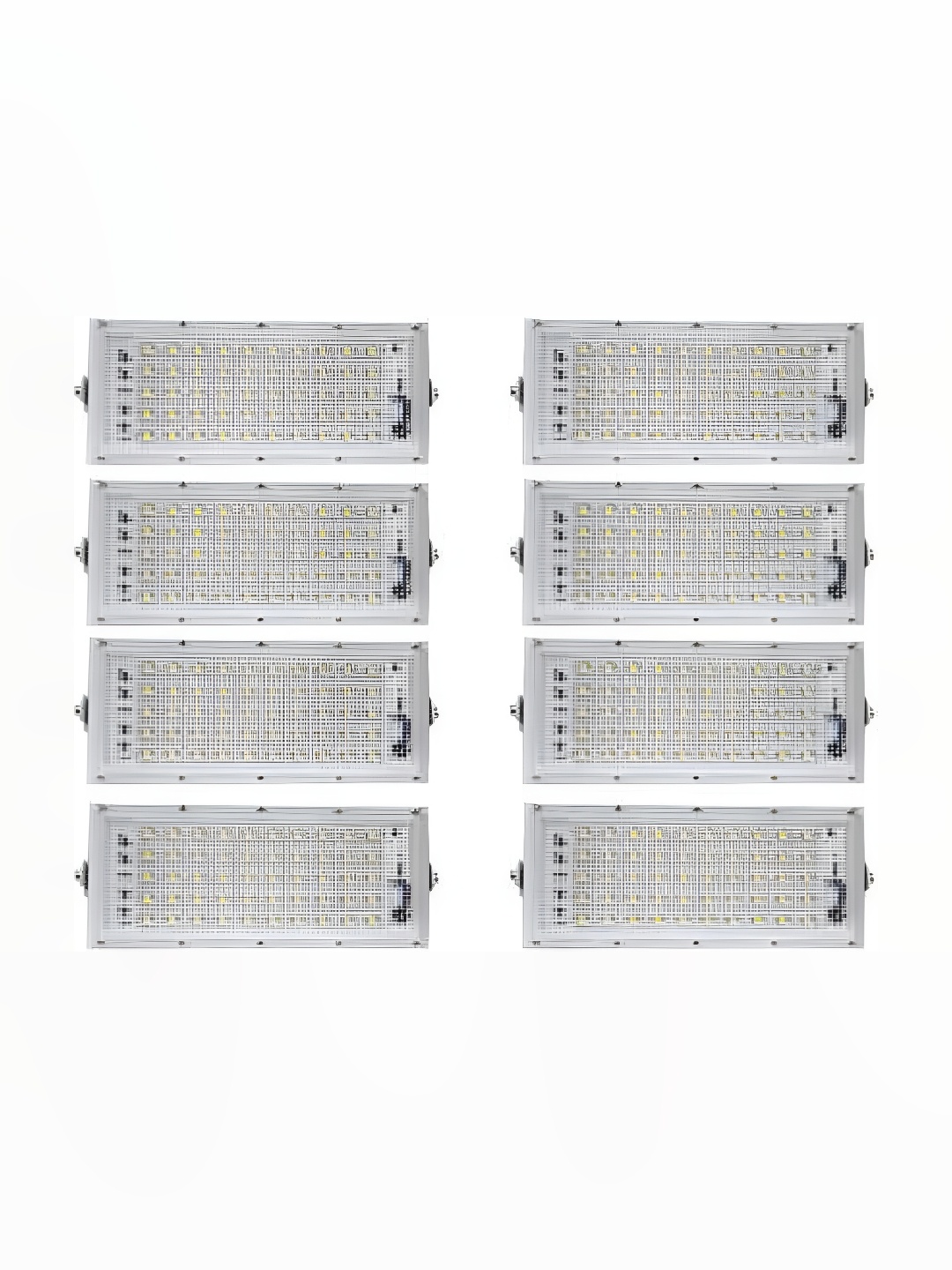 

SPARK WORLD White 8 Pieces Aluminium Square Shaped Outdoor Lamps