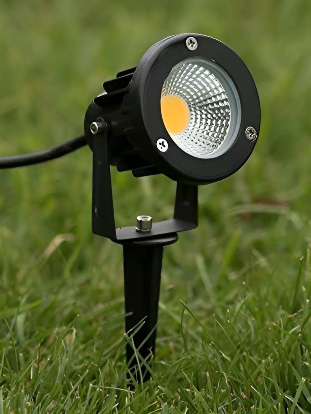 

SPARK WORLD Yellow & Black Acrylic Outdoor Lamp