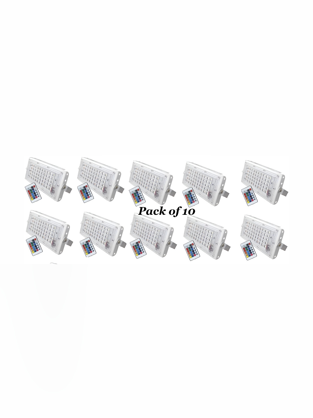 

SPARK WORLD White 10 Pieces Rectangle Aluminium Outdoor Lamps
