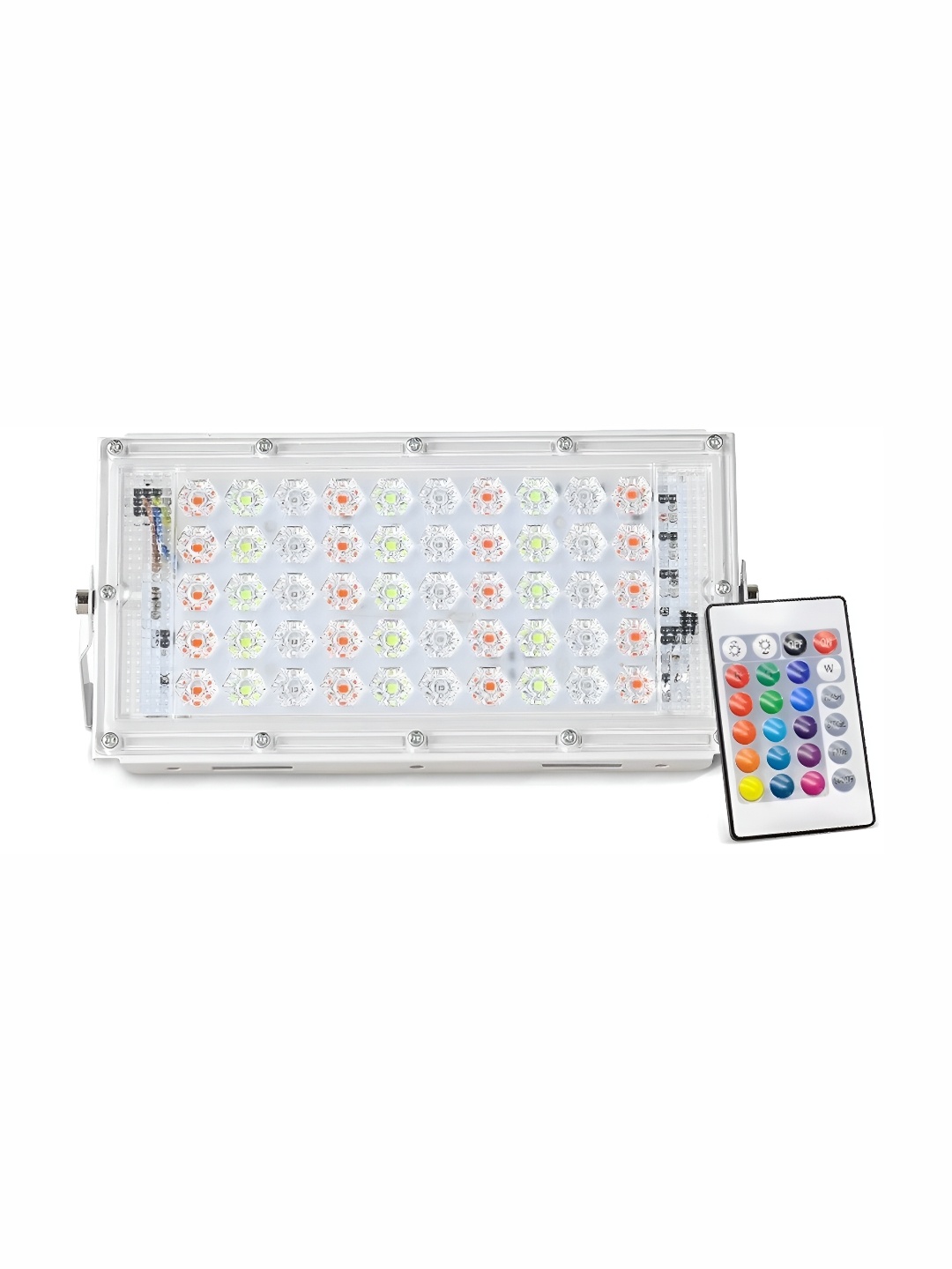 SPARK WORLD White Iron Rectangle Self Assembly Outdoor Lamp