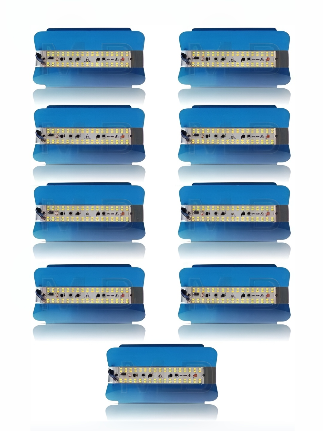

SPARK WORLD Blue 9 Pieces Aluminium Rectangle Outdoor Lamps