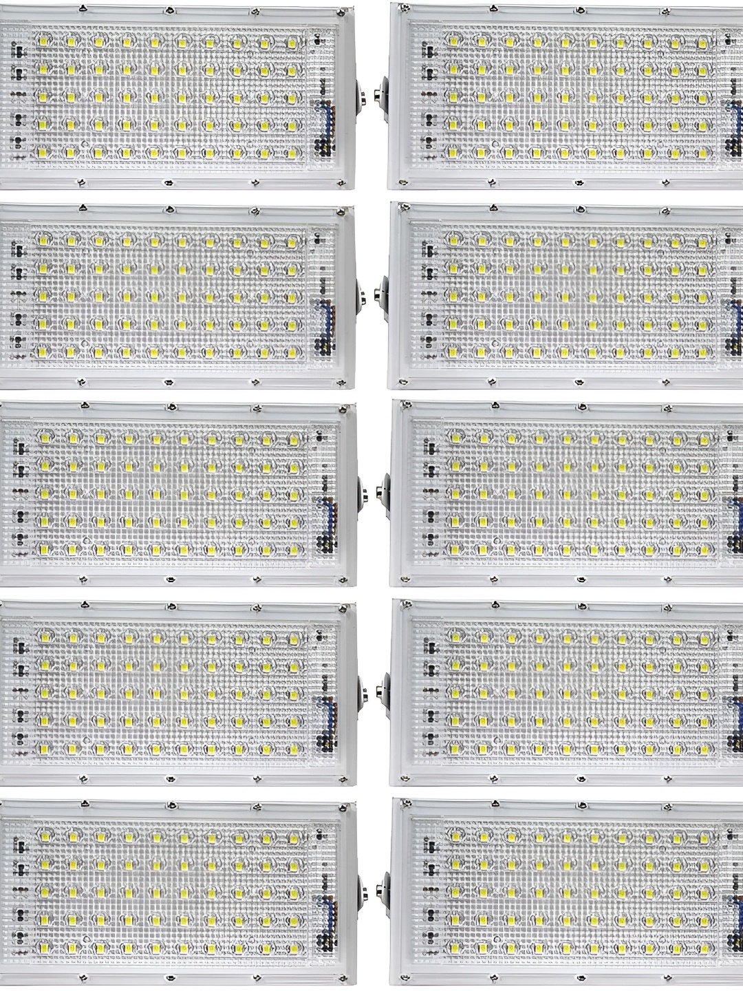 

SPARK WORLD White 10 Pieces Iron Rectangle Outdoor Lamps