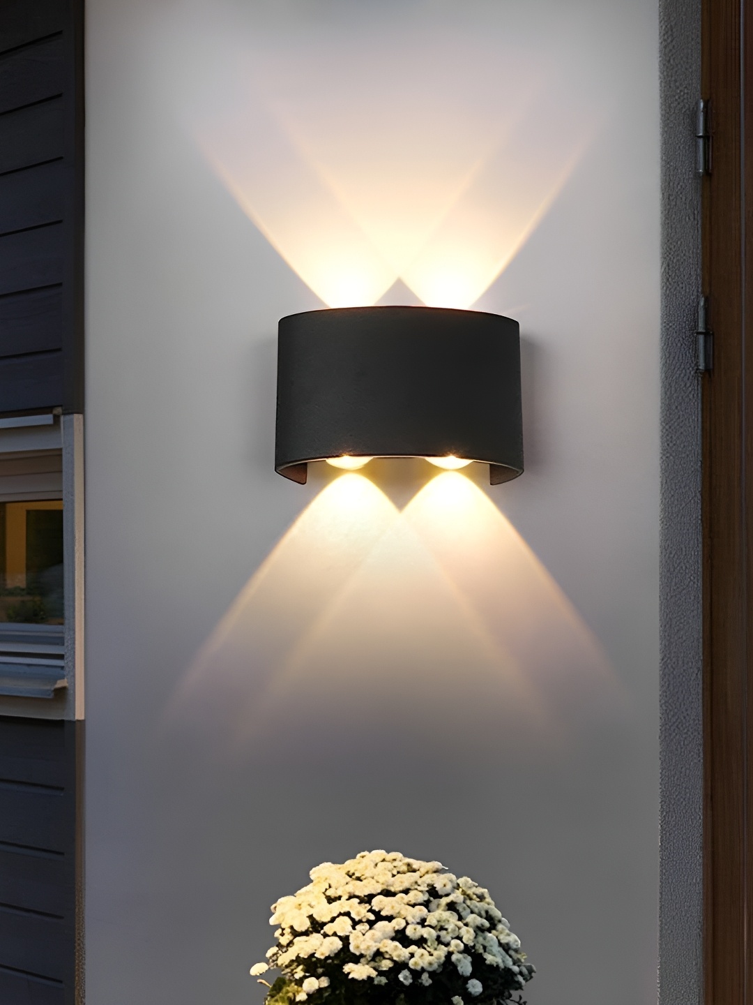 

SPARK WORLD Yellow Aluminium Textured Outdoor Lamps