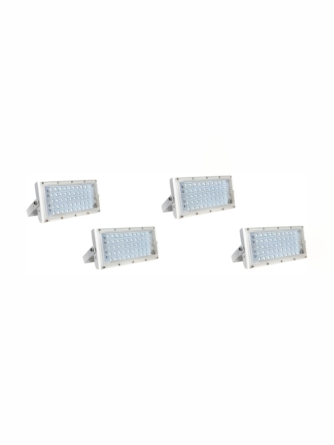 

SPARK WORLD White 4 Pieces Rectangle Shaped Outdoor Lamps