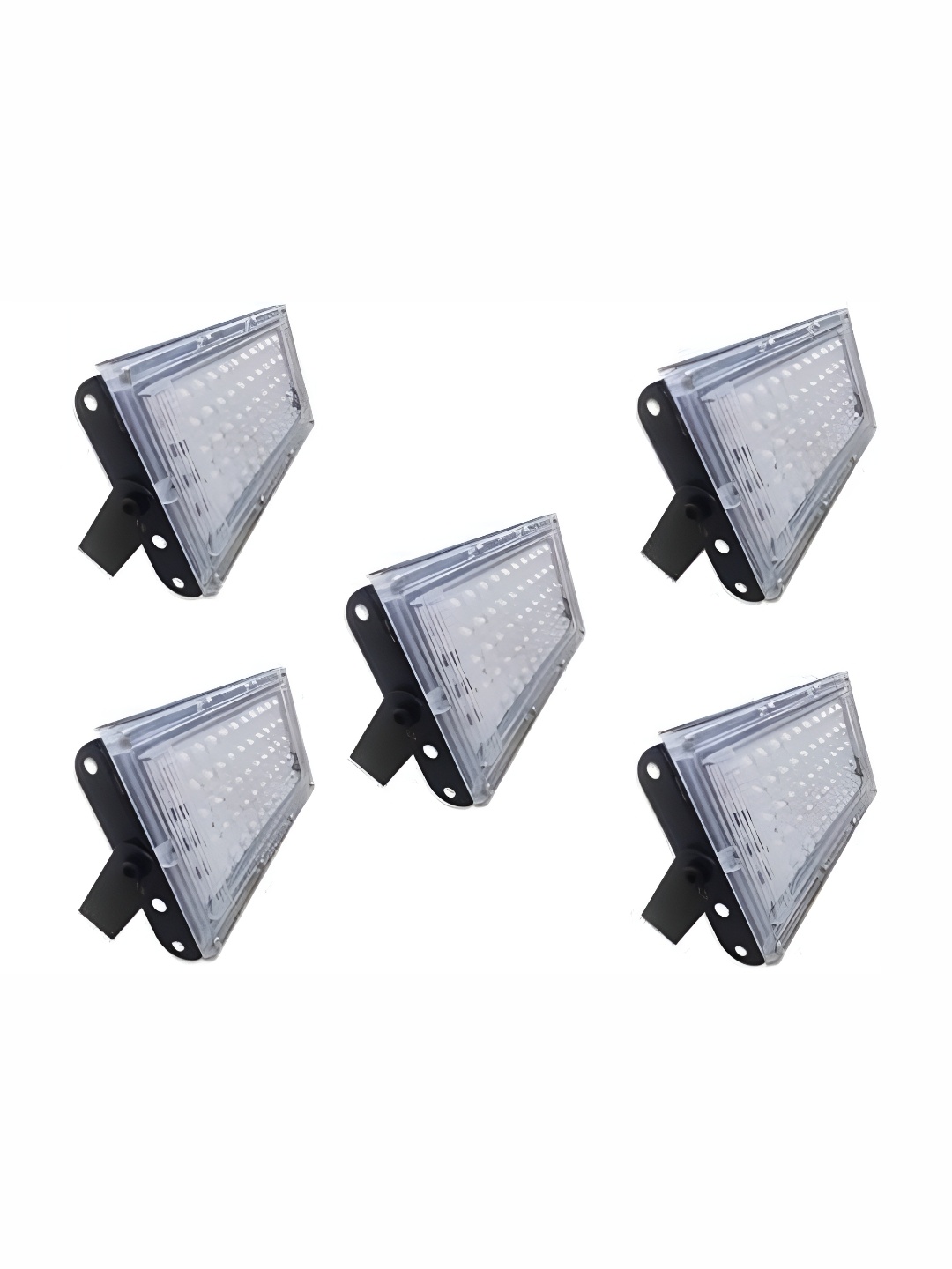

SPARK WORLD White & Black 5 Pieces Aluminium Rectangle Shaped Outdoor Lamps