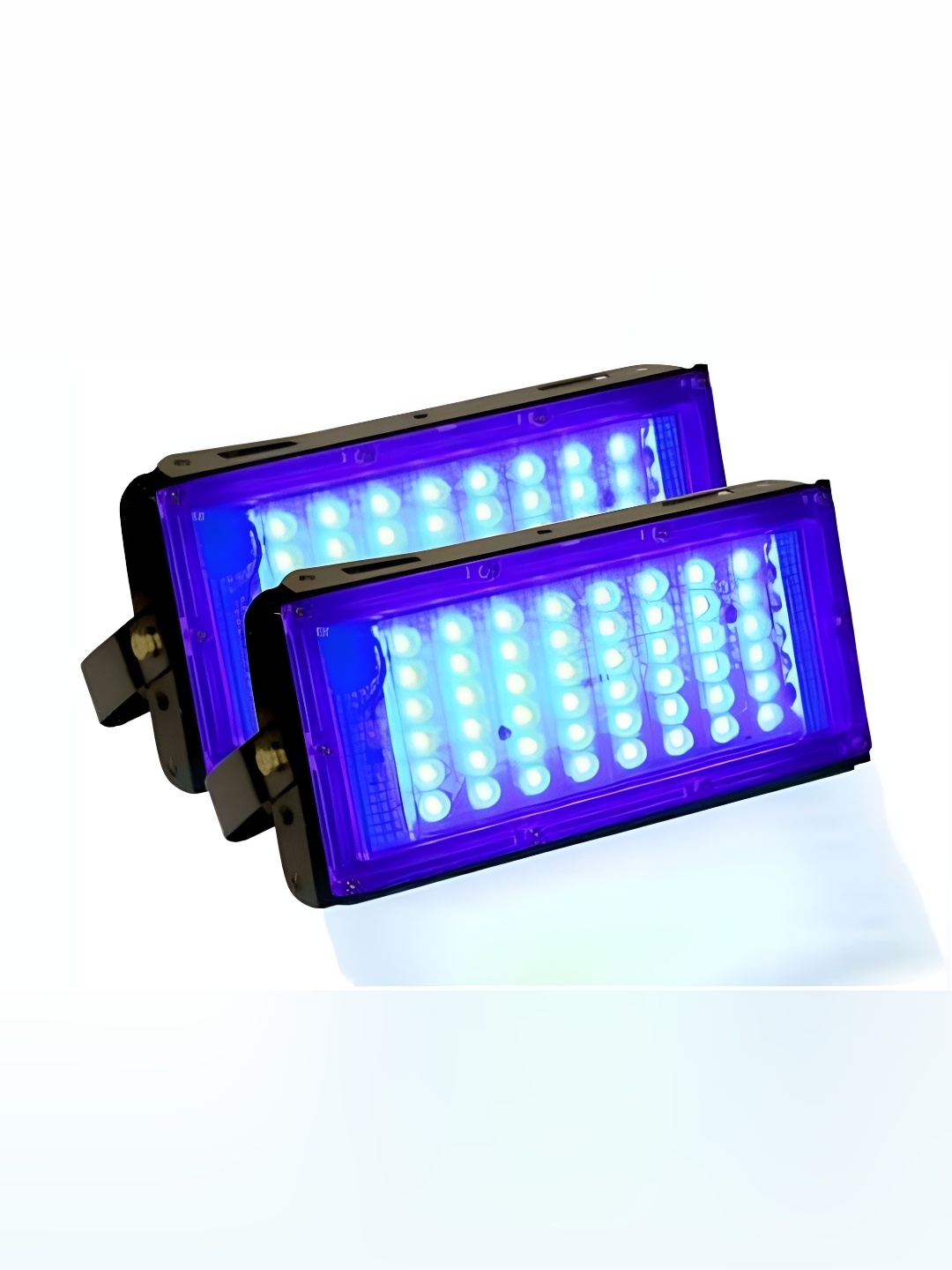 

SPARK WORLD Black & Blue 2 Pieces Rectangle Shaped Outdoor Lamps