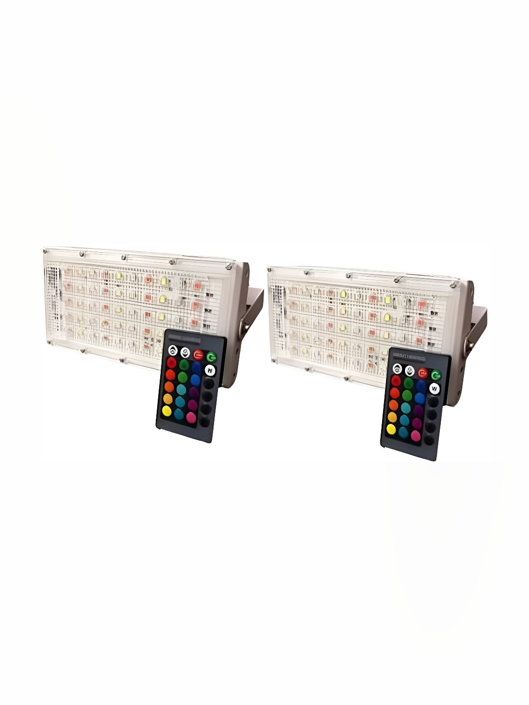 

SPARK WORLD White & Red 2 Pieces Rectangular Aluminium Outdoor Lamps