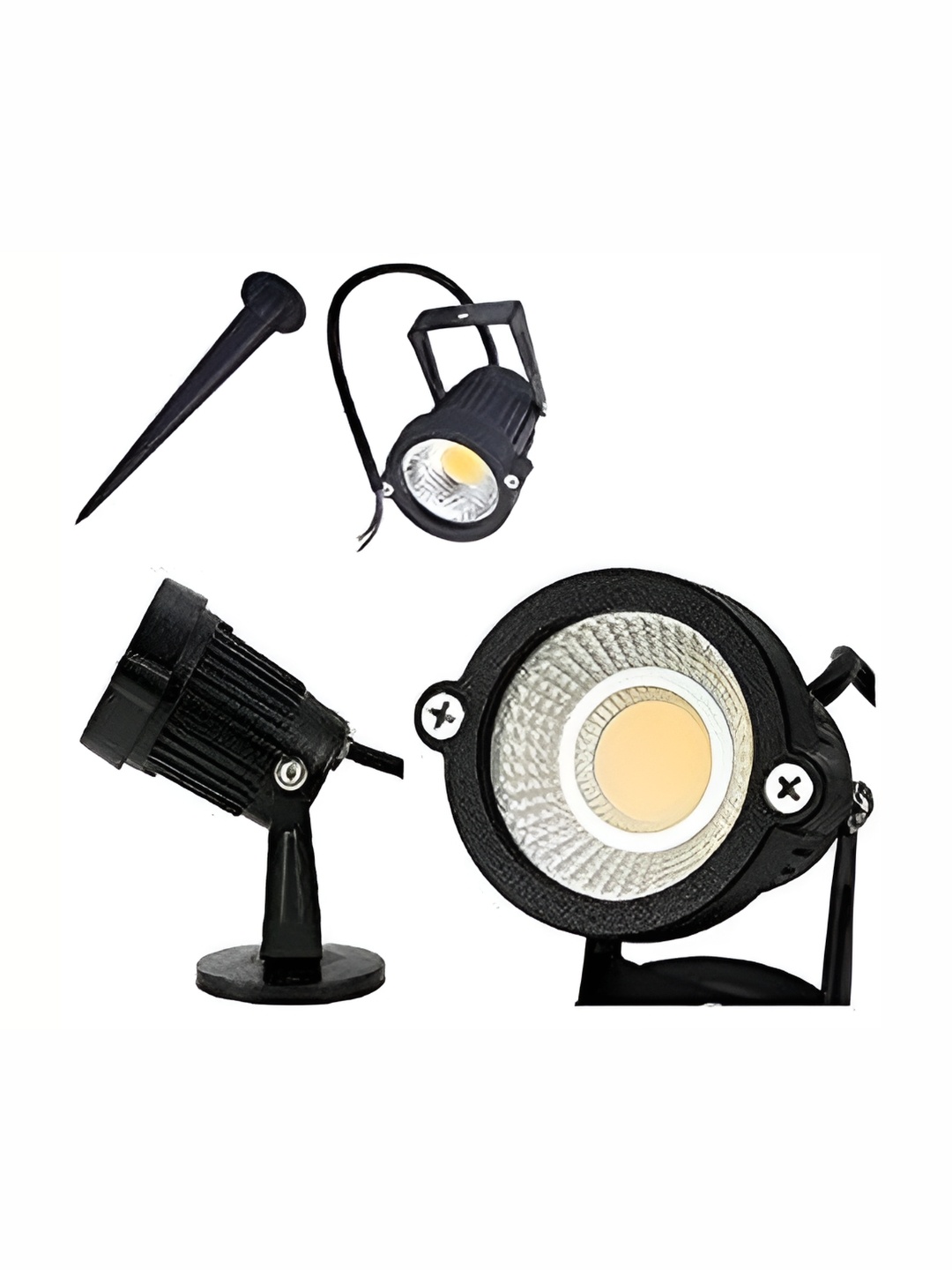 

SPARK WORLD Black & White Abstract Shaped Outdoor Lamp