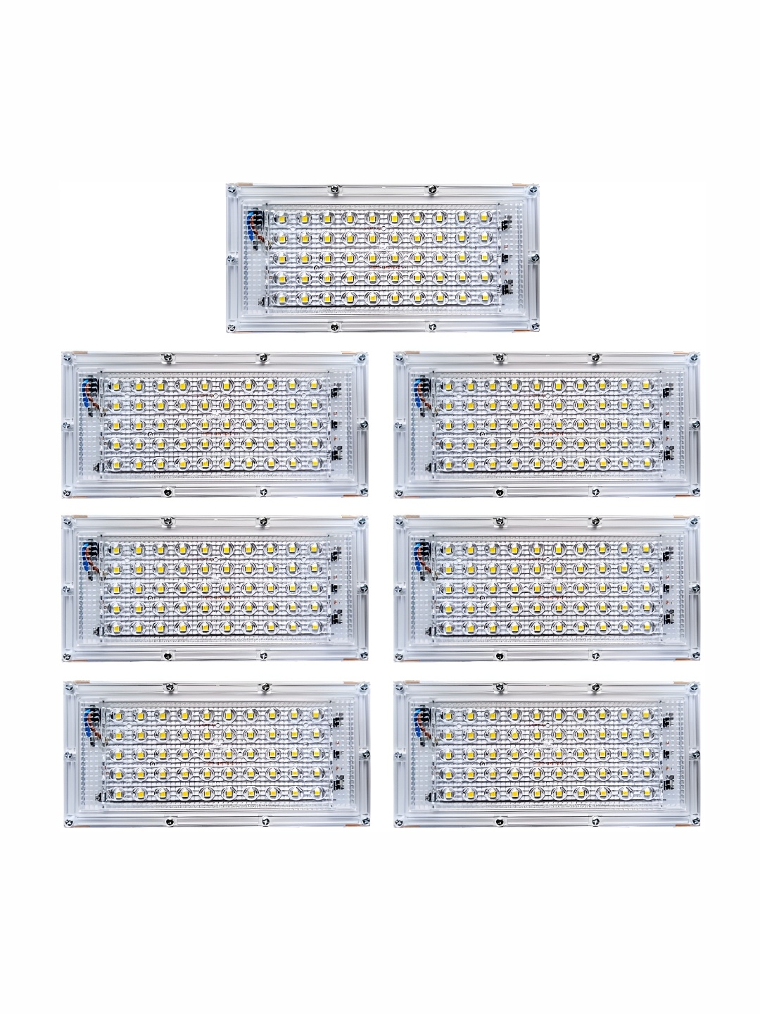 

SPARK WORLD White 7 Pieces Rectangle LED Flood Light Outdoor Lamps