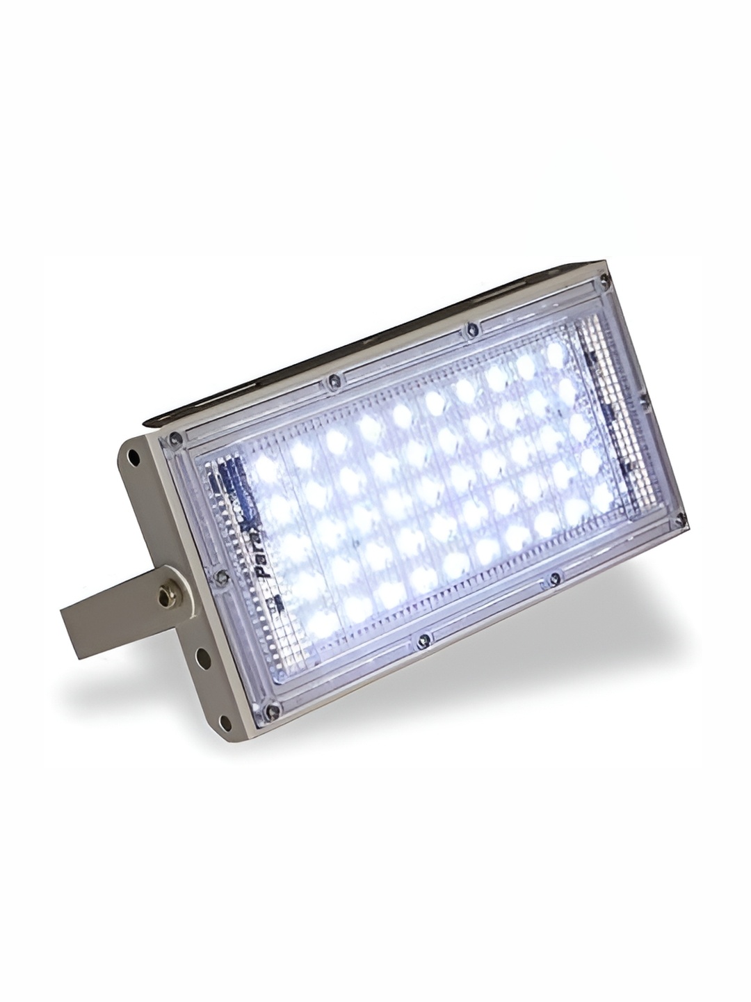 

SPARK WORLD White Textured Metal Rectangle Outdoor Lamp