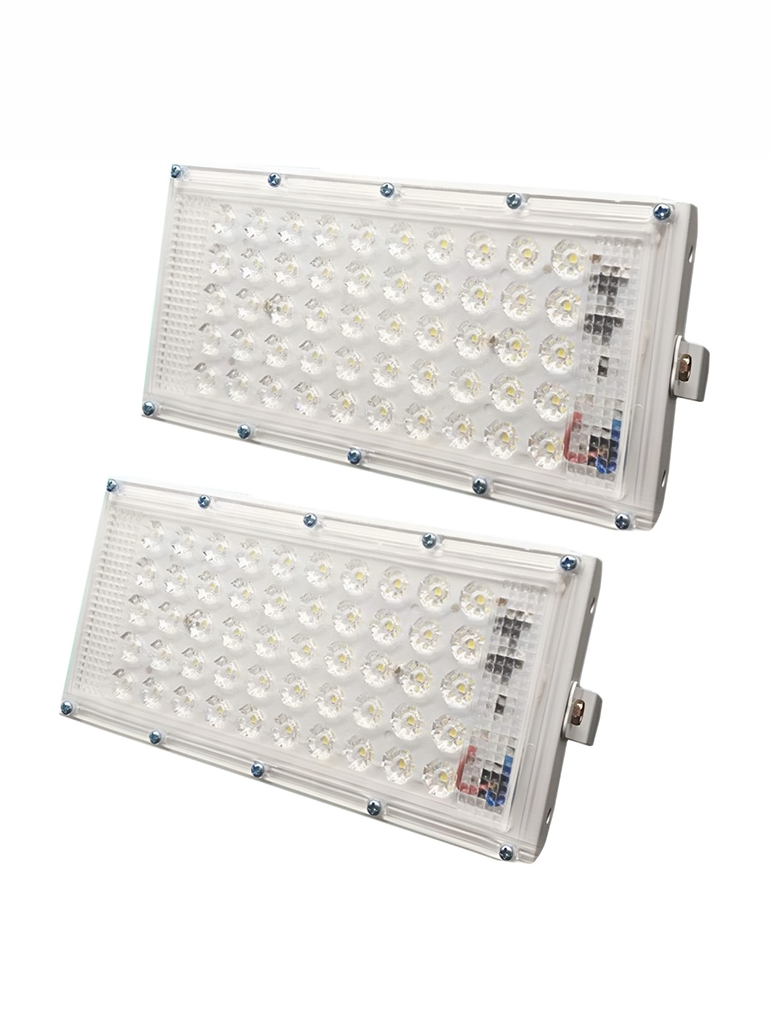 

SPARK WORLD White 2 Pieces Aluminum Rectangle Outdoor Lamps