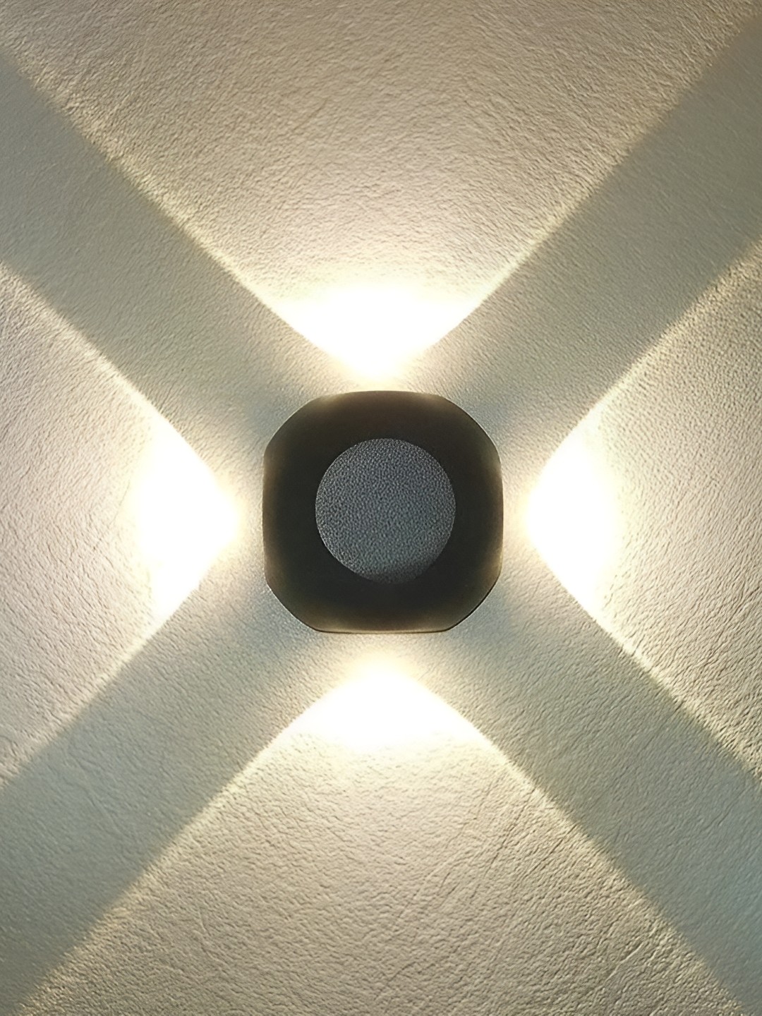 

SPARK WORLD Black Yellow Metal Square Shaped Outdoor Lamps
